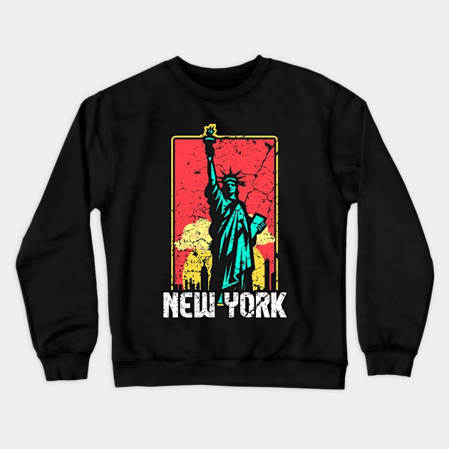 Statue of Liberty Crewneck Sweatshirt by Mila46